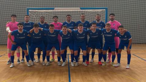 Formación del Manzanares FS en el amistoso de Granada