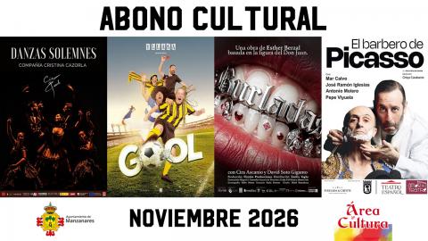 Abono cultural Gran Teatro (noviembre 2026)