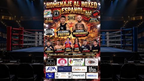 Velada de boxeo en Manzanares - Cartel
