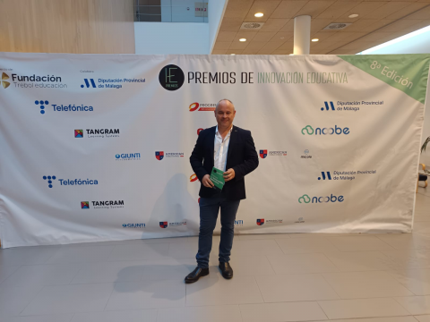 José Jiménez en los Premios de Innovación Educativa