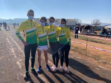 Atletas manzanareños del CA Membrilla en el campeonato regional individual de campo a través 2022