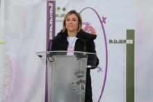 Laura Carrillo, en el acto institucional del 8M