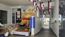 Decoraciones temáticas en el centro