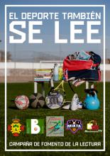 Cartel de la campaña de fomento de la lectura 'El deporte también se lee'