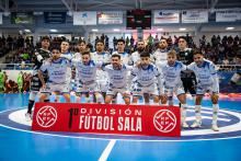 Plantilla del Manzanares FS que ganó en Valdepeñas. Foto: Ismael Torres