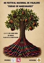 Cartel 48 Festival Nacional de Folclore 'Ciudad de Manzanares'