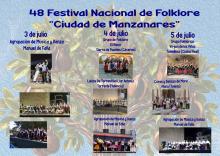 Programa 48 Festival Nacional de Folclore 'Ciudad de Manzanares'