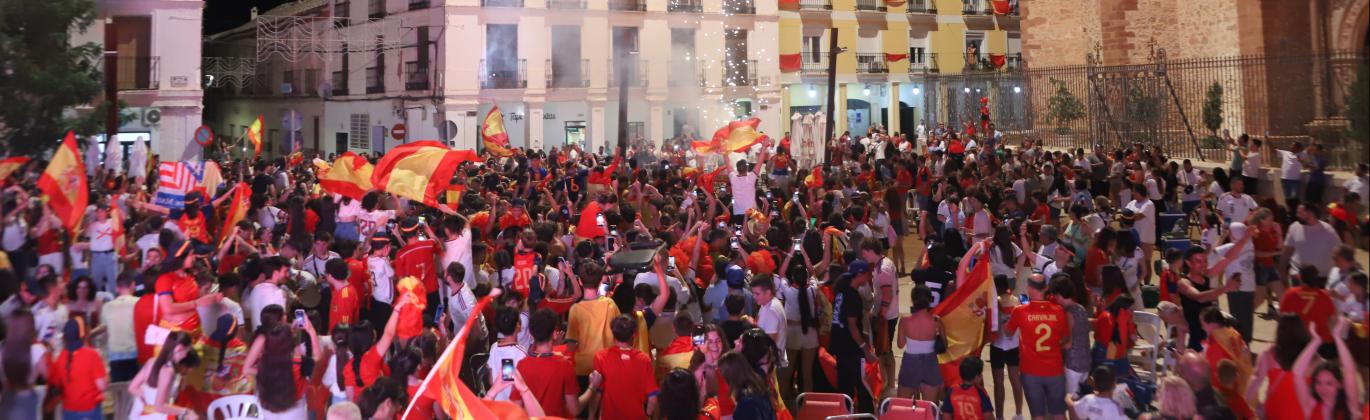 Celebración en Manzanares del segundo Mundial de fútbol de la Selección Española masculina