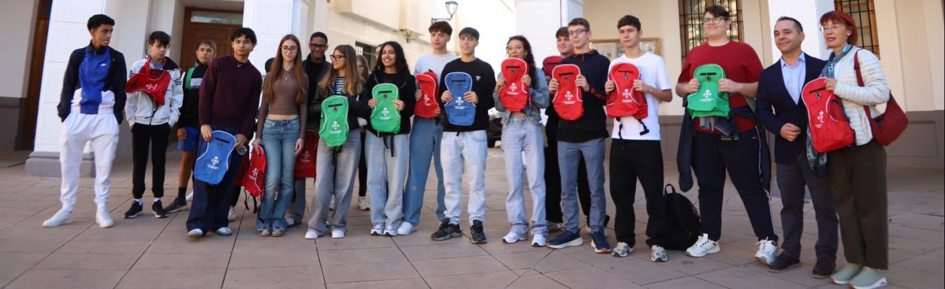 Alumnado de Atessa (Italia) y del IES 'Sotomayor'