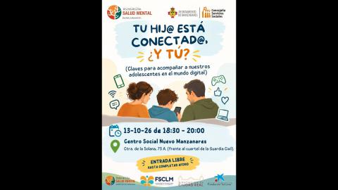 Embedded thumbnail for Charla 'Tu hijo está conectado, ¿y tú?' (Día de la salud mental 2026)